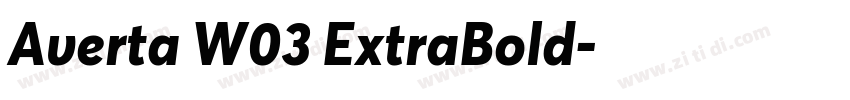 Averta W03 ExtraBold字体转换 Averta W03 ExtraBold字体转换